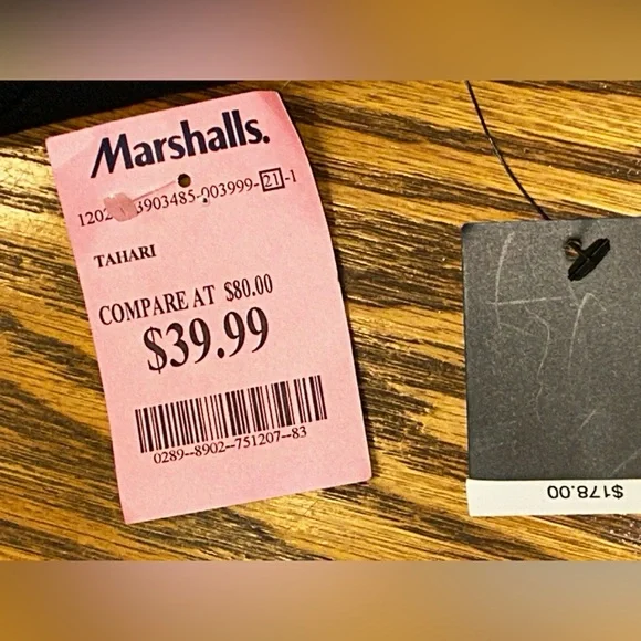 NWT Tahari Elegant Black Wide-Leg Cuff Zip Dress Pants Front Pockets Size 14 - Picture 6 of 12